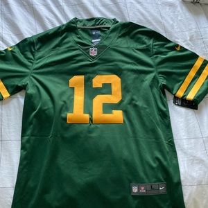 Throw back Nike Green Bay Packers Jersey Aaron Rodgers